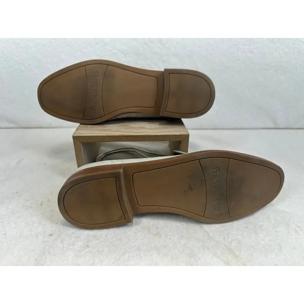 Franco Sarto Women's Jeena Leather Loafers Snake-Print Finish SZ 7 NWOT Classic
